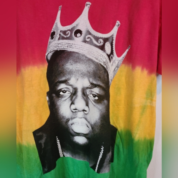 (163) Notorious B.I.G. Women's Crewneck Short Sleeve T-Shirt,  Size: OX - Picture 8 of 15